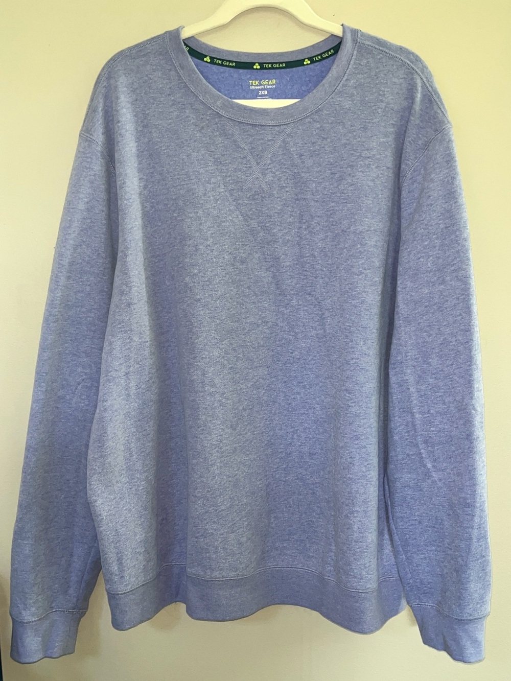Tek Gear Ultrasoft Fleece Crewneck Lavendar Sweatshirt size 2XB
